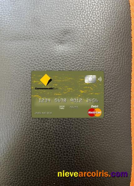 Australia Commonwealth bank master card photolook